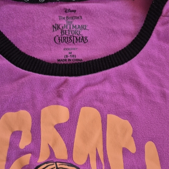 Disney Purple Nightmare Before Christmas Pajama Shirt - Picture 2 of 5